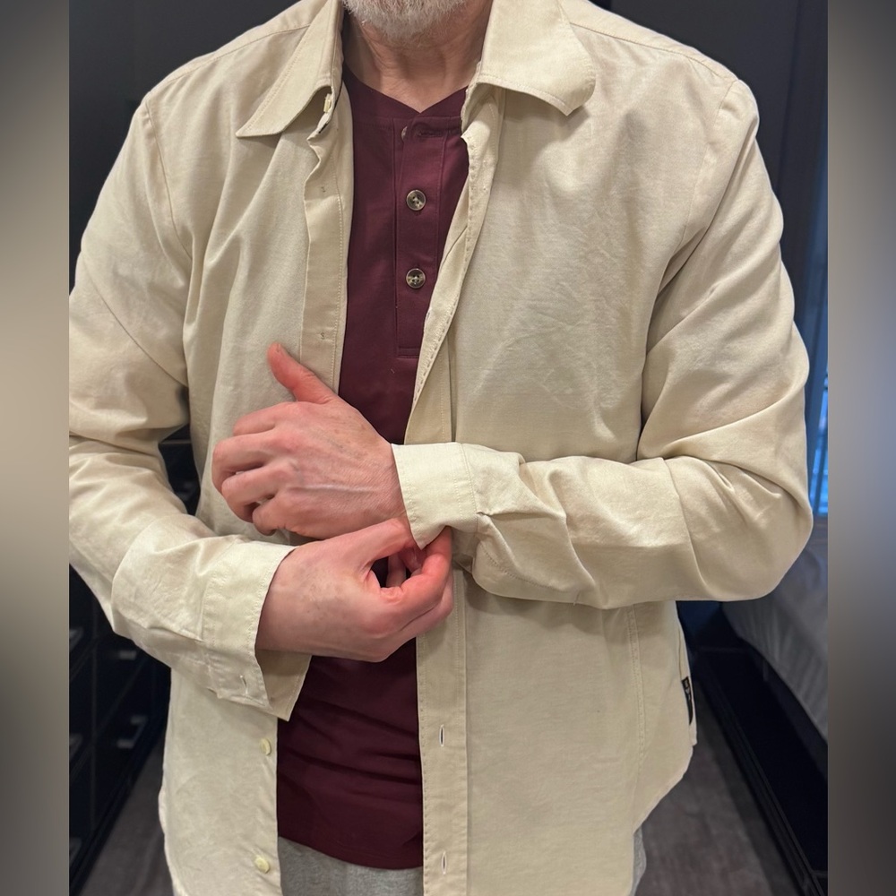 Emporio Armani Men's Beige Shirt Jacket